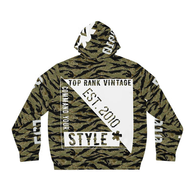 TRV Tiger Stripe Camo Unisex Zip Hoodie Mod. 2 - Top Rank Vintage