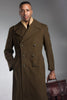 WWII Style Brown M47 French Army Wool Overcoat