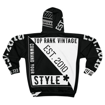 TRV All Black Unisex Zip Hoodie