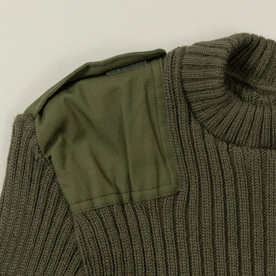 British Army Olive Drab Commando Style Sweater