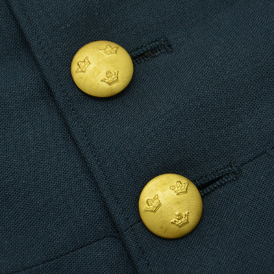 1960s-1970s Vintage Authentic Swedish Military Slim Fitted Blazer