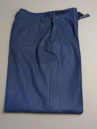 1980s Chinese PLA Navy M87 Blue Wool Flap Pants - Top Rank Vintage