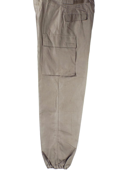 1970s Dutch Military Gray Chino Cargos With Velcro pockets and Zip Up
