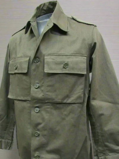 1950s WWII American Style Dutch Army HBT Cotton Marine Field Shirt