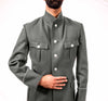 Redesigned DDR East German Army Gray Wool  4 Pocket Jacket