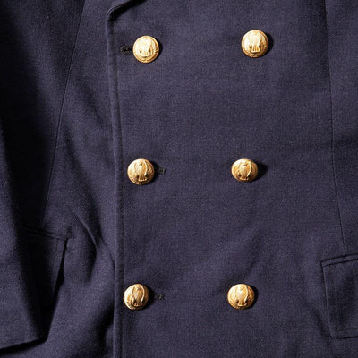 Armée de l'air Blue Gabardine Airforce Overcoat - Top Rank Vintage