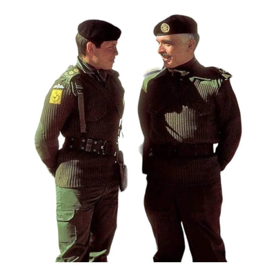 Jordanian Military Olive Drab Commando Sweater with 2 Pockets - Top Rank Vintage