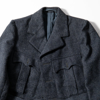 WWII Style  1950s DUTCH RAF Blue Wool Blazer- SO NEW, NOT EVEN HEMMED