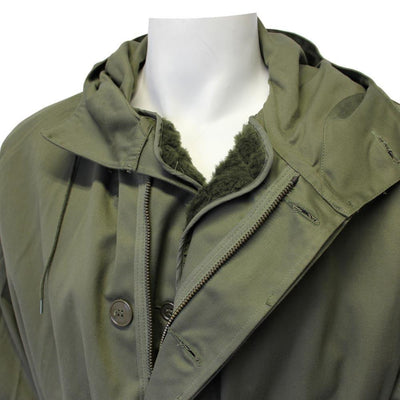 M64 Satin 300 French Armee De Terre Army Green Hooded Parka - Top Rank Vintage