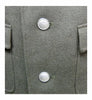 Redesigned DDR East German Army Gray Wool  4 Pocket Jacket