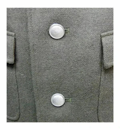DDR East German Army gray wool jacket with aluminum buttons and four pockets