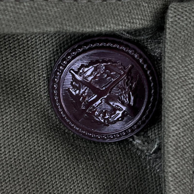 1970s - 1980s Hungarian Cold War Military Army Green Super Lightweight Cotton Parka/ Short Trenchcoat - Top Rank Vintage