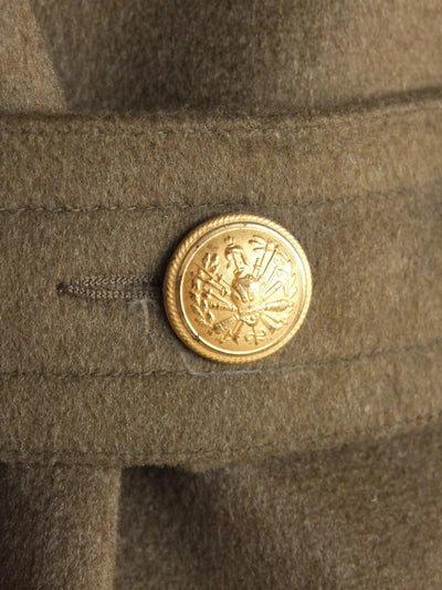 Esercito Italiano Officer Khaki Wool Overcoat - Top Rank Vintage