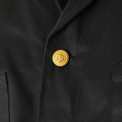 Italian Marina Militare Navy Black Deck Chino Shirt