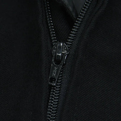 1980s Zippered Lady's British Royal Navy Middy Style Wool Shirt Jumper - Top Rank Vintage