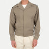 1990s French Armee De Terre Lightweight Bomber Style Khaki Tan Jacket