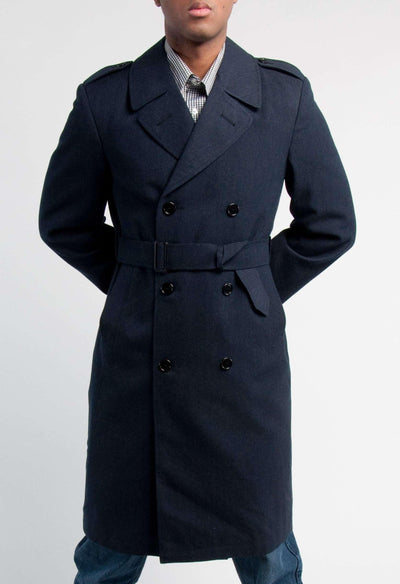Navy Blue Trench Coat - Top Rank Vintage