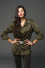 Ladies Military Fatigue Shirt - Top Rank Vintage