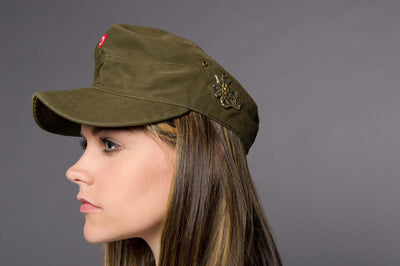 Ladies' Military Fatigue Summer Hat - Top Rank Vintage