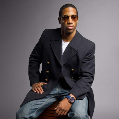 Black Gabardine Navy Peacoat - Top Rank Vintage