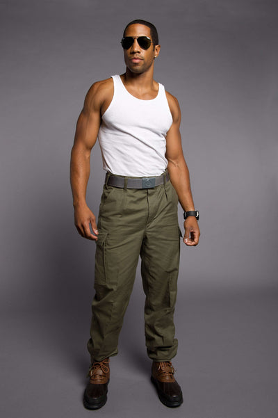 Army Moleskin Cargo Pants - Top Rank Vintage
