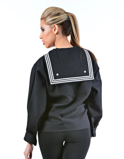 Navy Women's Navy Cracker Jack Style Jumper Middy - Top Rank Vintage