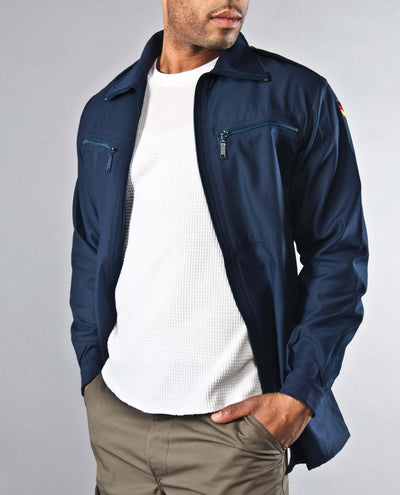 Navy Deck Zip-up Jacket - Top Rank Vintage