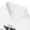 TRV Emblem Unisex White Hooded Sweatshirt
