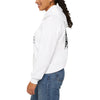 TRV Emblem Unisex White Hooded Sweatshirt