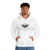 TRV Emblem Unisex White Hooded Sweatshirt