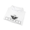 TRV Emblem Unisex White Hooded Sweatshirt