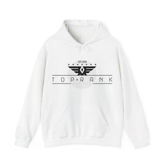 TRV Emblem Unisex White Hooded Sweatshirt