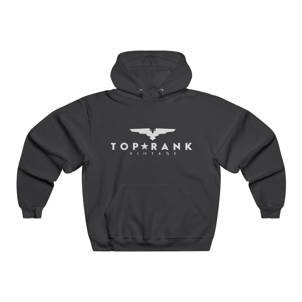 TRV Black Hooded Sweatshirt with front pouch pocket and high-stitch density for smooth print.