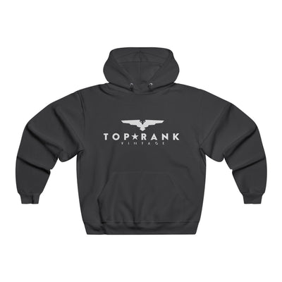 TRV Black Hooded Sweatshirt with front pouch pocket and high-stitch density for smooth print.