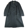 ONLY 1 COAT - DANISH CHARCOAL BLACK WOOL OVERCOAT, SIZE XL, ATHLETIC FIT - Top Rank Vintage
