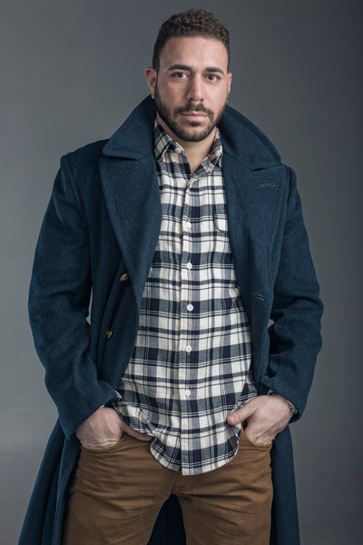Italian Air Force Aeronautica Militare Officer's Wool Blue Overcoat