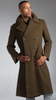WWII Style Brown M47 French Army Wool Overcoat