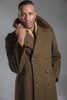 WWII Style Brown M47 French Army Wool Overcoat