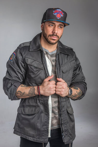argue　MILITARY JACKET/VINTAGE CHARCOAL Argue Military Jacket Vintage Charcoal