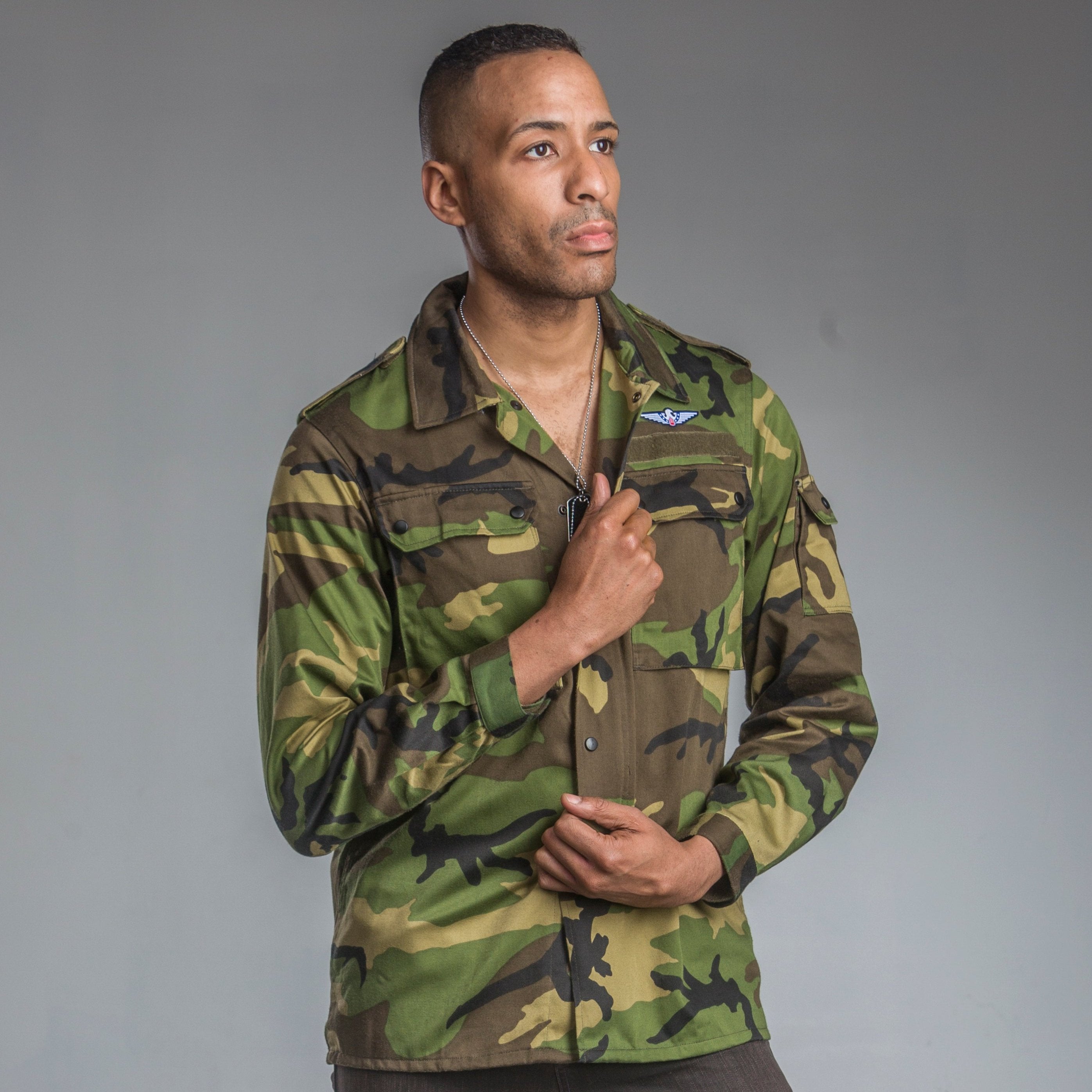 Jungle/Woodland Camo Field Shirt – Top Rank Vintage