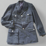 WWII Style  1950s DUTCH RAF Blue Wool Blazer- SO NEW, NOT EVEN HEMMED