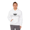 TRV Emblem Unisex White Hooded Sweatshirt