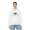 TRV Emblem Unisex White Hooded Sweatshirt
