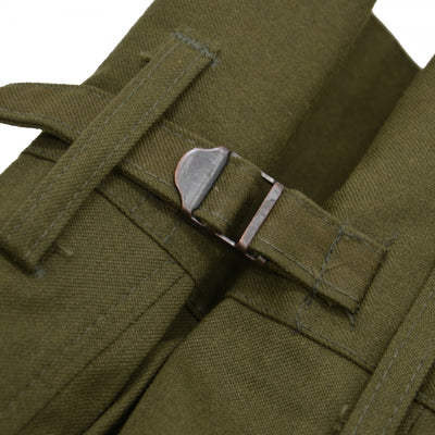 1970s-1980s Czecholovakain Military Vz. 85 M85 Olive Green (Paratrooper) Cargo Pants with Rare Front Thigh Pockets and 2-in-1