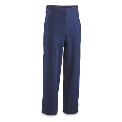1980s Chinese PLA Navy M87 Blue Wool Flap Pants