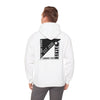 TRV Emblem Unisex White Hooded Sweatshirt