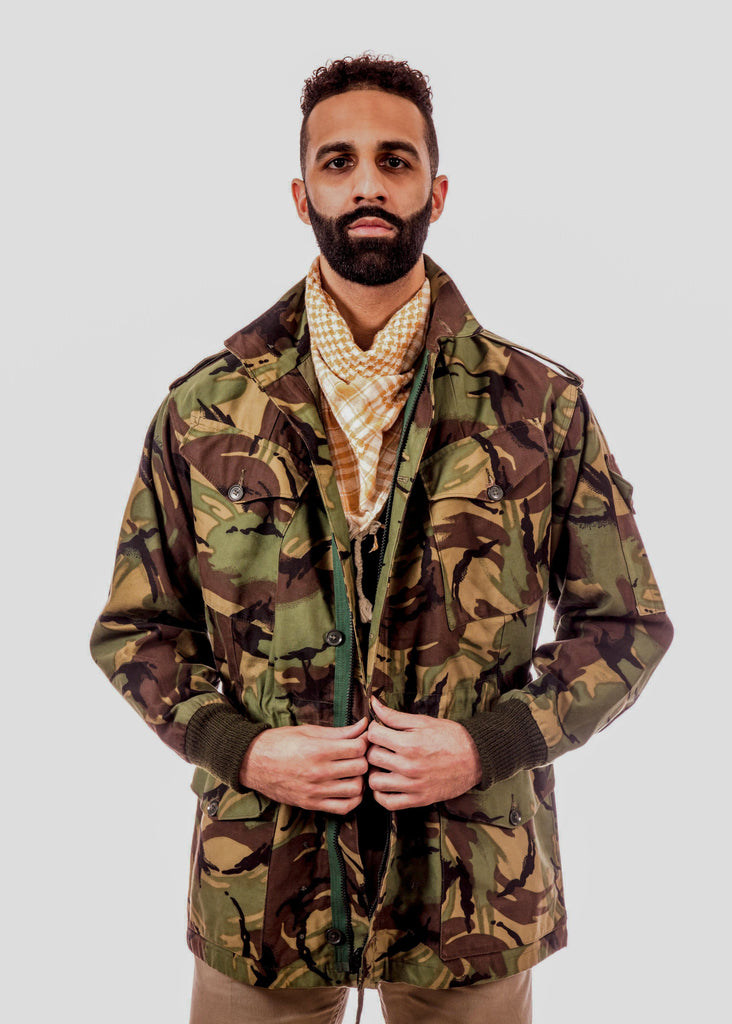 Falklands War Era Lightweight DPM CS95 Field Jacket with military-style camo pattern.