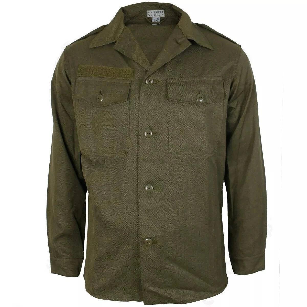 Austrien Bundesheer US Style Classic Vintage Olive Green Military Shirt Medium / Green Austrien Bundesheer US Style Classic Vintage Olive Green Military Shirt Medium / Green