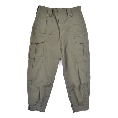 1960s-1970s Belgian Military Vintage M64 Olive Green Cargos Pants