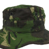 Camouflage bucket hat on a white background
